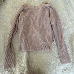 Aerie Purple Cross back Sweater